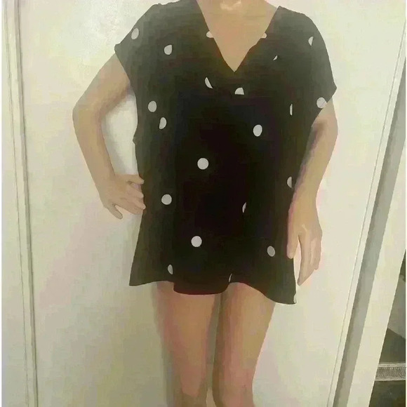 Cleo party casual polka dot top size XXL in excellent  condition - Picture 3 of 7